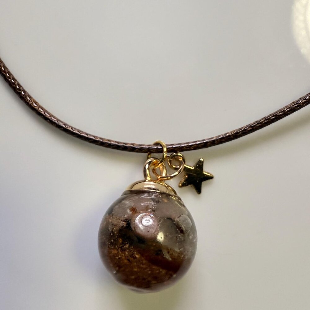 Basic B No More Pumpkin Spice Power Talisman — Handmade Autumn PSL Necklace